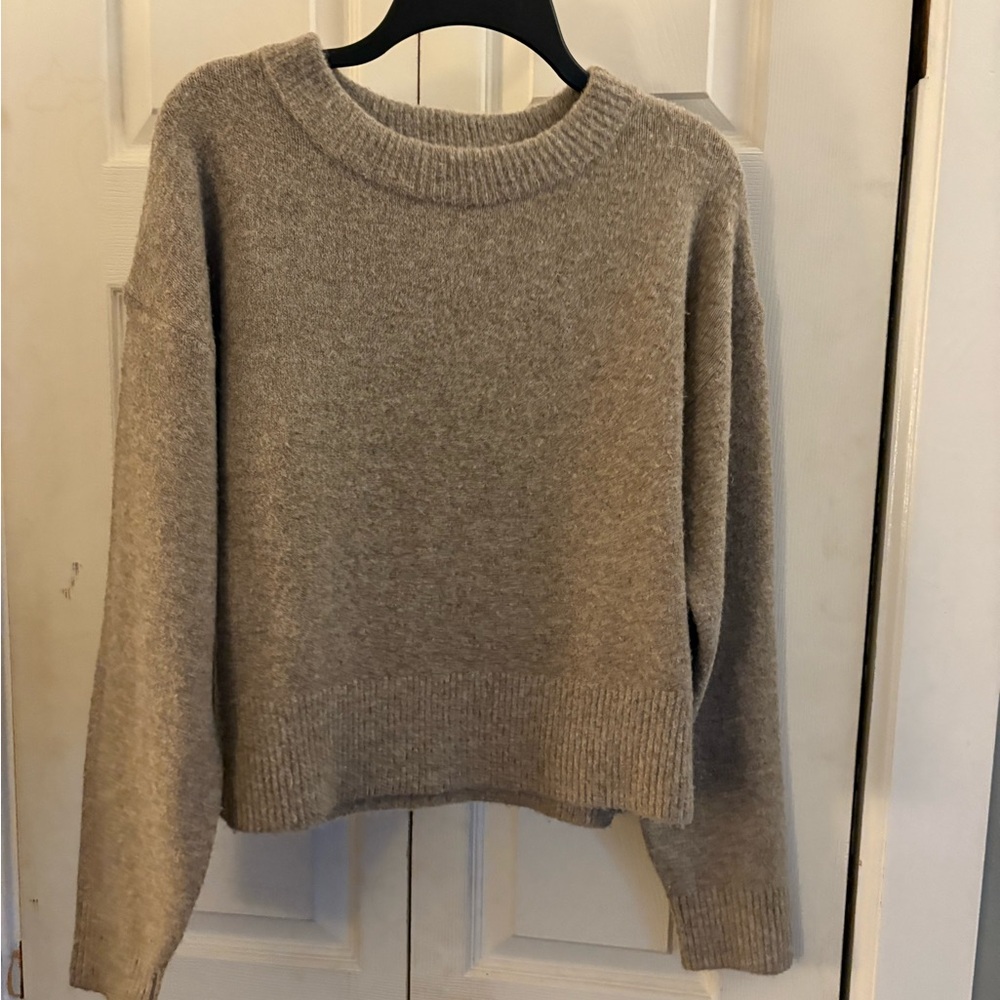 Philosophy Taupe Crew Neck Sweater